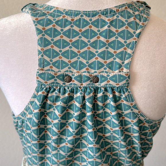 Athleta 2 Petite Multicolored Blue Sun Dress - Picture 5 of 8